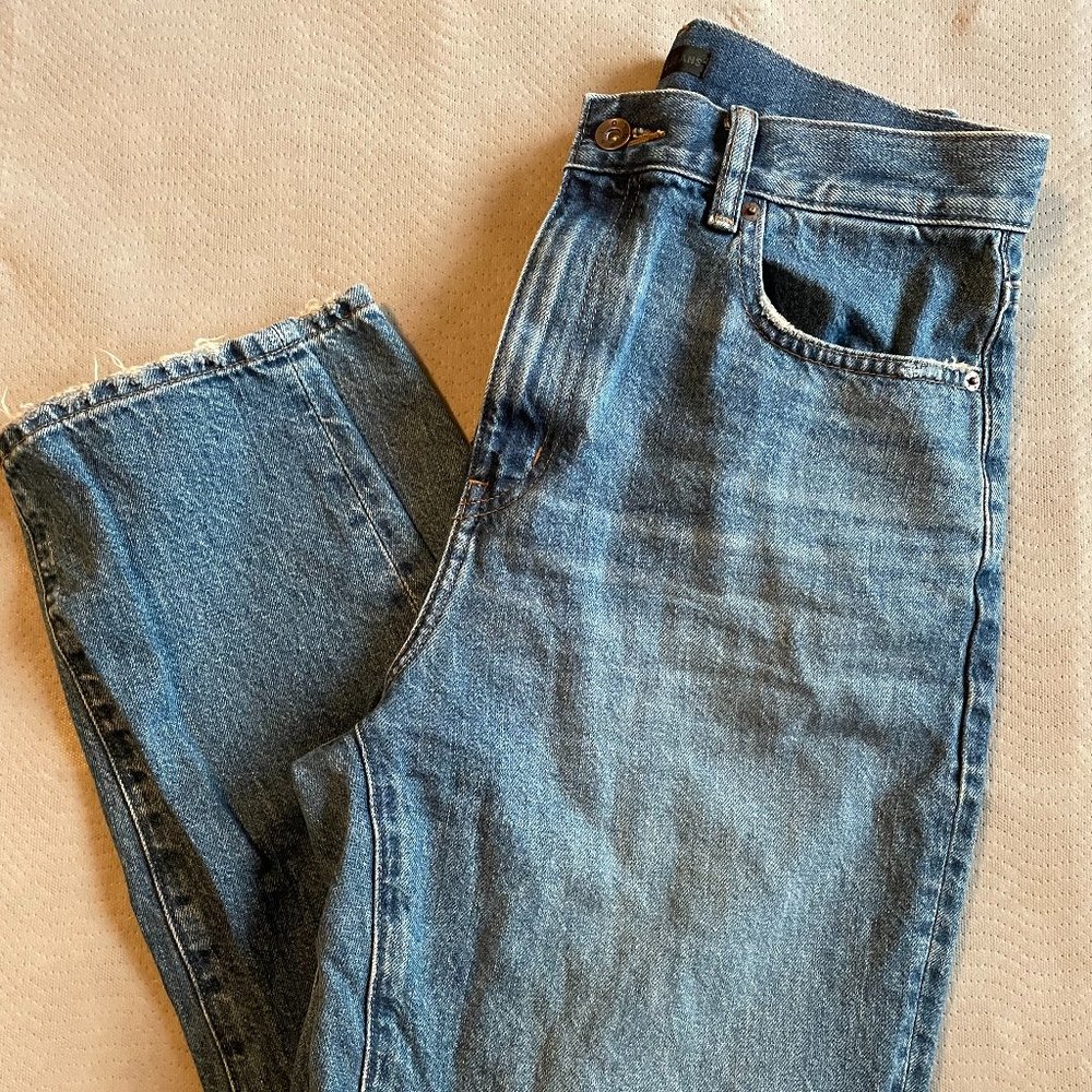 Blue mom jeans